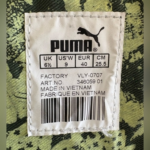 Preloved Puma High Boxing Sneaker Green Suede Boots Women's Size 9 - Picture 3 of 11